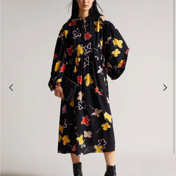 Ted Baker Dresses & Skirts - NWT Yviee
New World Oversized Midi Dress With Ruffles